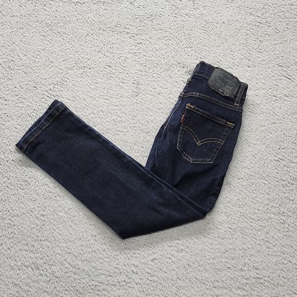 LEVIS 511 Jeans Men 24x22 Blue Performance Slim Fit Dark Wash Denim Pant - Picture 12 of 13